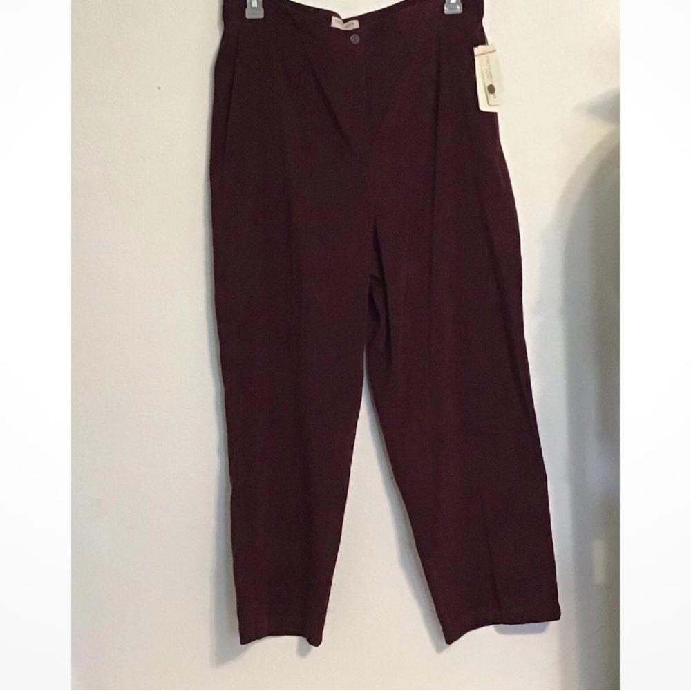 Notations women’s burgundy pants. Size 1X - Picture 2 of 9